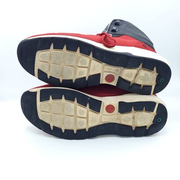 Timberland Westford Mid Embossed Hi Top red black white men's size 11.5 - Picture 5 of 9